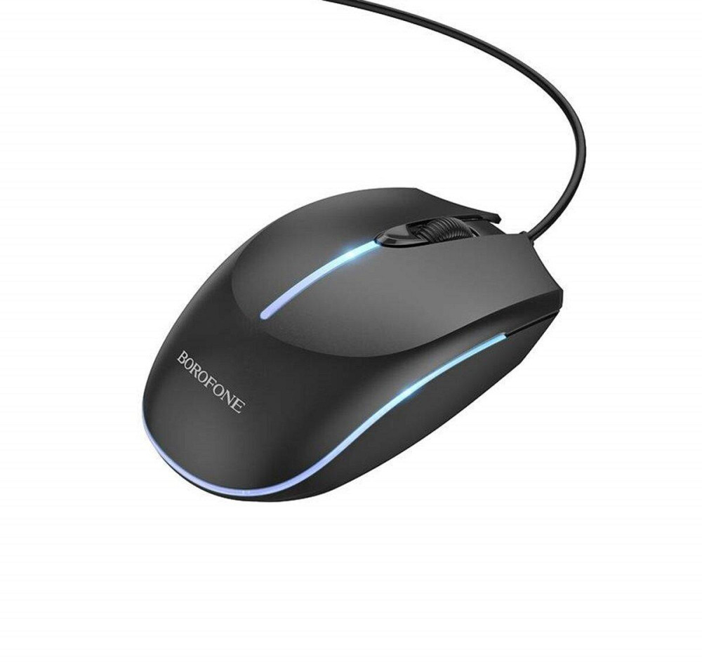 Мышь проводная BOROFONE BG10 Soaring game luminous wired mouse, цвет черный BG10B Одесса - изображение 2