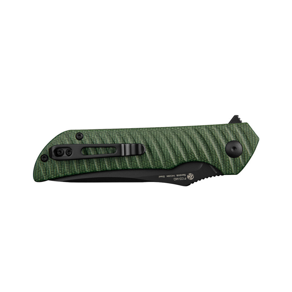 Ніж складаний туристичний Ruike P123-MG, (9.2 см) 14C28N / мікарта темно-зелений Київ - фото 6