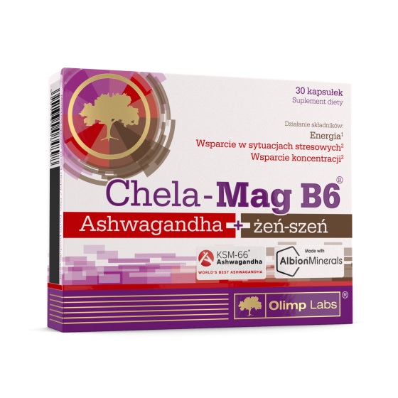 Chela-Mag B6 Ashwagandha+ginseng 30 caps Луцьк