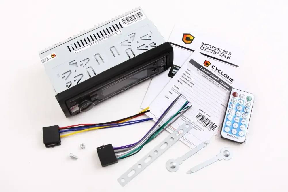 Автомагнитола Cyclone MP-1091 RGB BT/USB+USB Charge/MicroSD/ISO/доп. разъем /ПДУ/Eway Link Винница - изображение 3