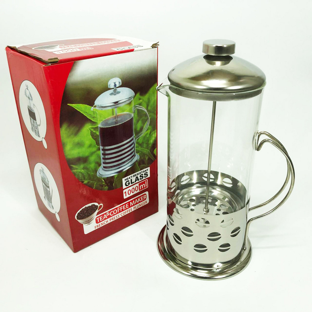 Домашний френч-пресс Unique, Заварники для чая и кофе, Стильный френч-пресс для чая и кофе DV-20 Львов - изображение 4