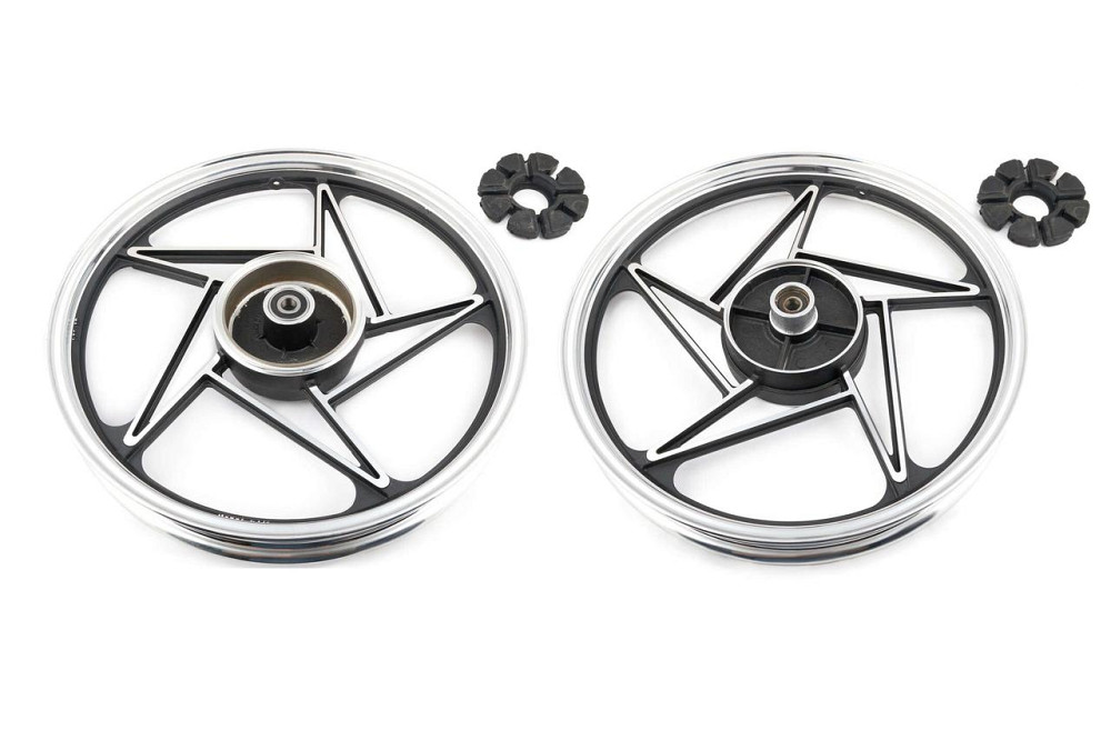 Диск колеса 1,85*18 (зад, барабан) (легкосплавний) мотоцикл 125J ZY Мукачево - фото 1