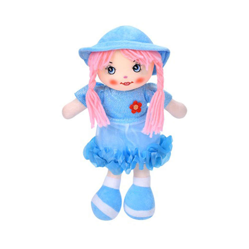 Дитяча іграшкова лялька YG0009(Blue) 33 см, м'яка набивна, петелька Вінниця - фото 1