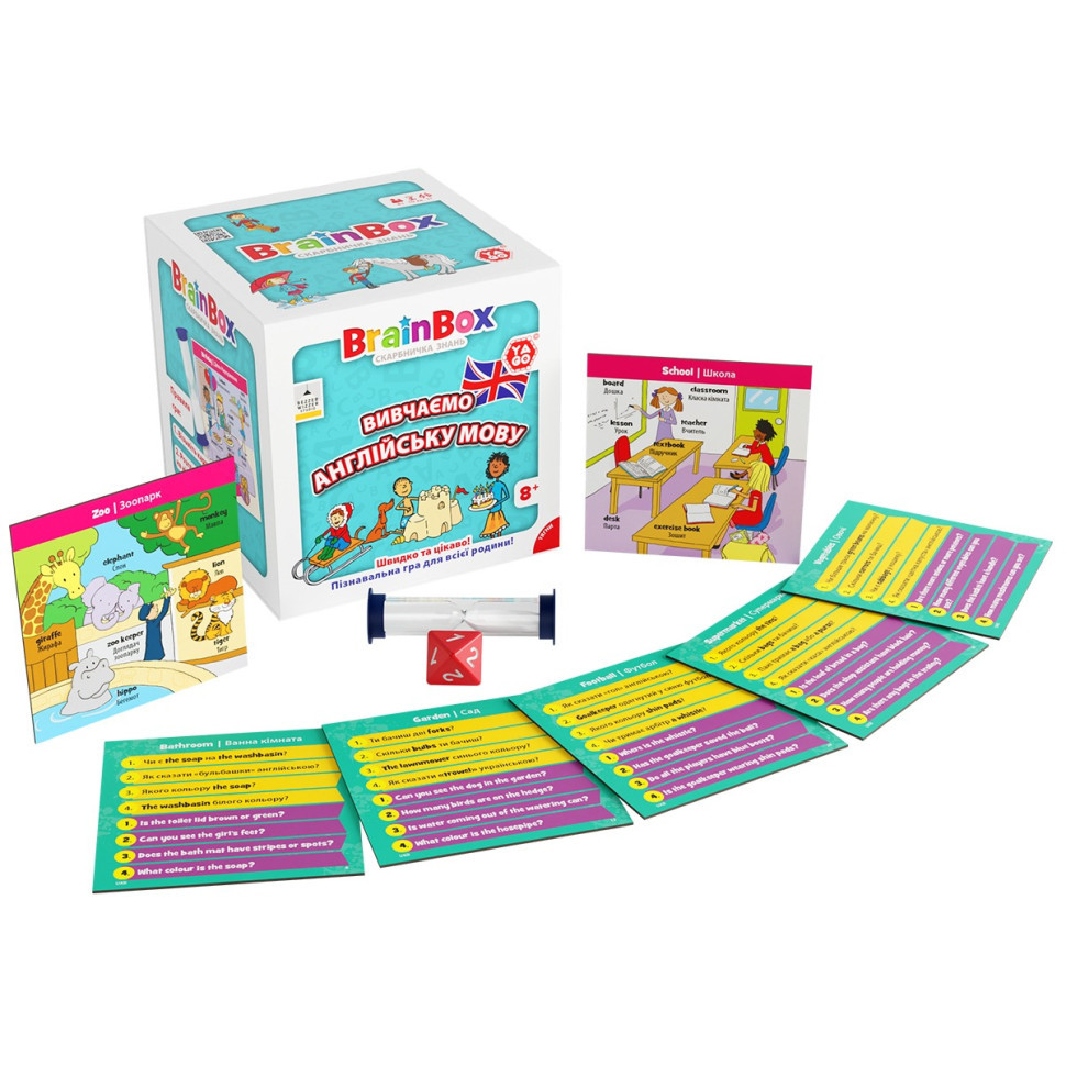 Карткова гра Brainbox "Вивчаємо англійську мову" Yago BZZBRLLE01UA 55 карток Вінниця - фото 7