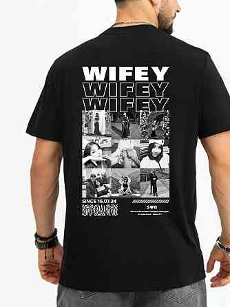 Футболка WIFEY, ONLY YOU, MY GIRLFRIEND з особистими фото та текстом | Персоналізований дизайн XL, Графіт Чернівці