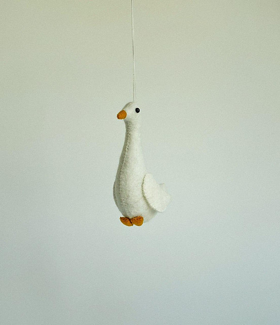 Мягкая фетровая игрушка гусь ручной работы – безопасная развивающая игрушка Киев - изображение 2