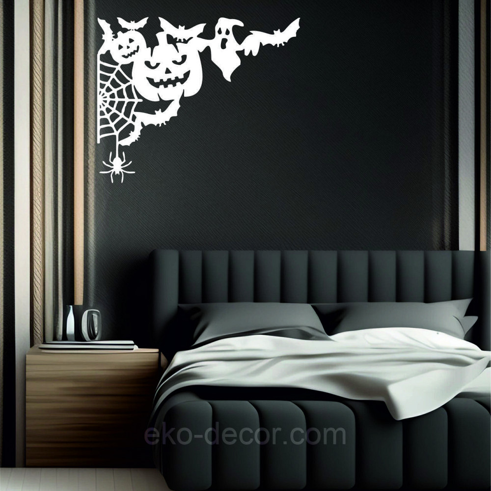 Декоративное настенное Панно «Хэллоуин», Декор на стену 70*57 см, Белый Киев - изображение 6