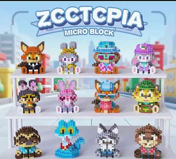 Конструктор блочный детский Zootopia (Зоотрополис) Джуди Хопс и Ник Вайлд, 268 деталей, ABS-пластик, от 6 лет Киев