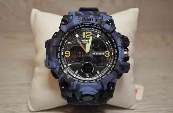 Чоловічий годинник Skmei Hamlet 1155 Синій камуфляж Вінниця
