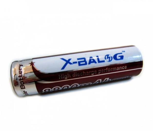 Акумулятор Li-ion 18650 2400mAh 4.2V Purple X-Balog 2430/8707 для використання у ліхтарях, годинника Київ - фото 6