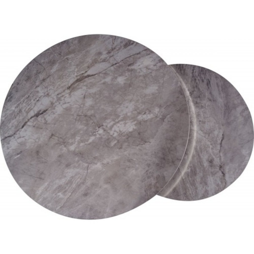 Журнальний столик PORTAFINO B сірий FI80 FI60/ хром (комплект) Днепр - изображение 6