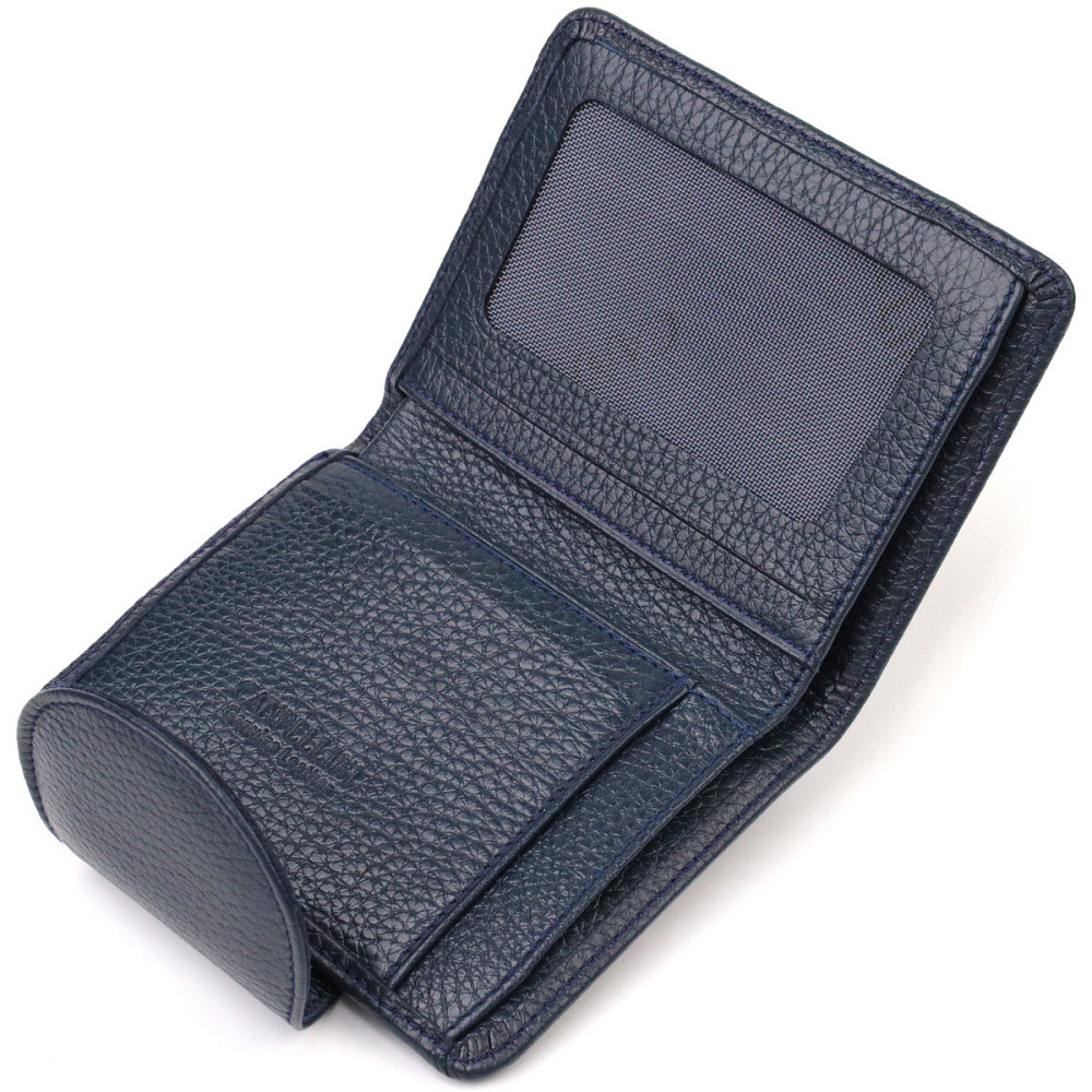 Зручне жіноче портмоне середнього розміру з натуральної шкіри CANPELLINI 21809 Синє Київ - фото 5