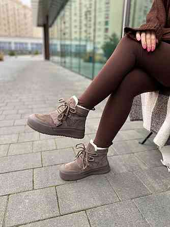 Угги жіночі PLPS -5 коричневі (зима, замша натуральна) (6020) Коломия