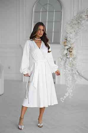 Жіноча сукня з запахом, з атласу Одеса