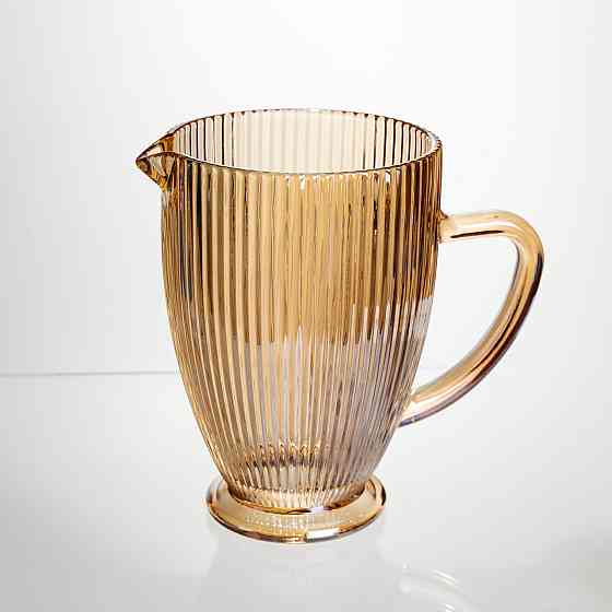 Глечик скляний універсальний 1,2 л фігурний Коричневий Yiwu HP-19-202 Коломыя