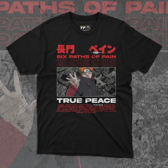 Футболка чоловіча з  принтом Наруто Пейн 3 Розмір 48 Anime0898 Дніпро