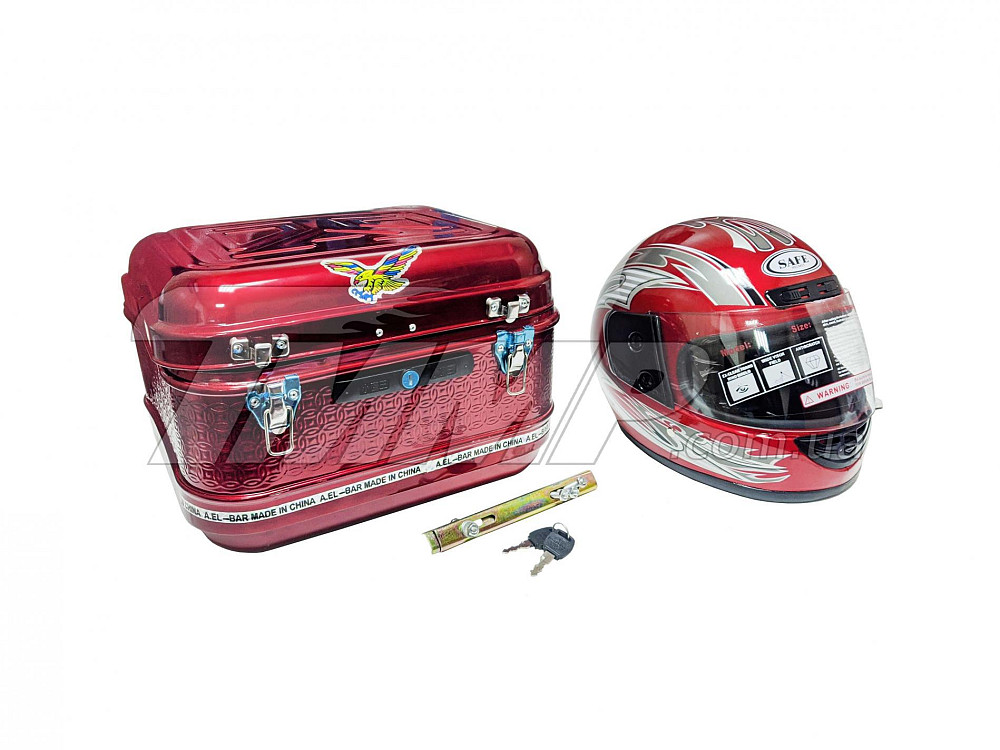 Кофр Delta метал червоний (+шолом) EVO-2 Киев - изображение 1