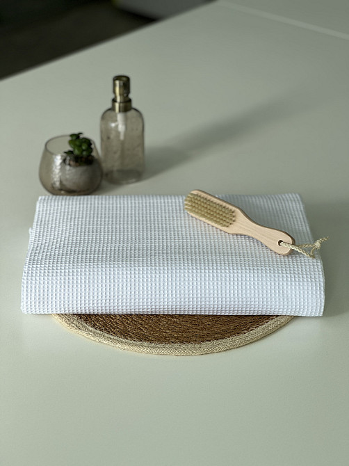 Вафельное полотенце Ideal Textile 100х150 см 220 г/м2 (56861026) Білий Черновцы - изображение 1