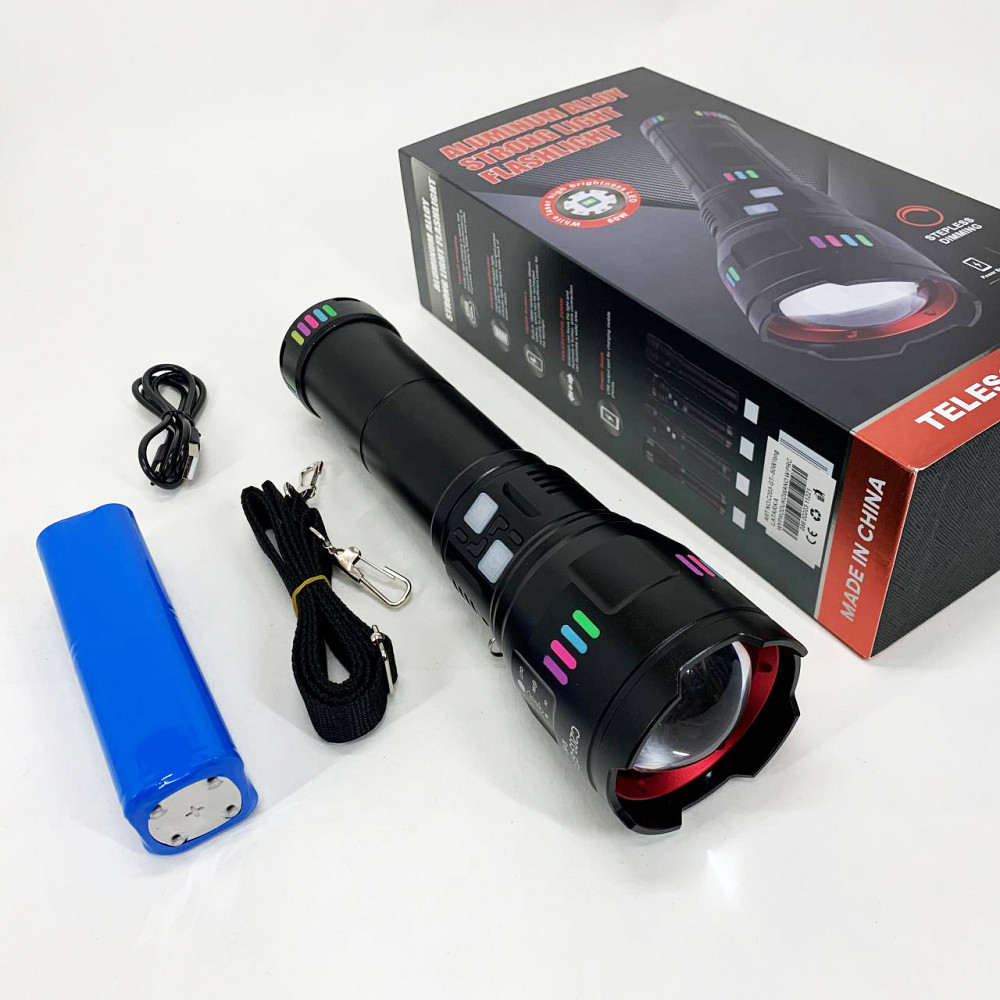 Мощный тактический фонарь светодиодный, Переносной ручной мощный фонарь Оригинальный ручной AG-80 Львов - изображение 10