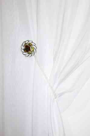 Магніти для штор і гардин (113м) Едельвейс набір 2 шт Сріблястий з золотистим (81-024) Київ