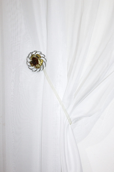 Магніти для штор і гардин (113м) Едельвейс набір 2 шт Сріблястий з золотистим (81-024) Київ - фото 4