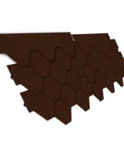 Битумная черепица Nexler Bitumen Shingles, трапеция Коричневий Львов - изображение 1