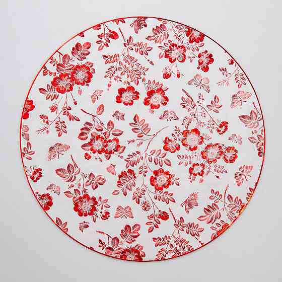 Yiwu Килимок для сервірування столу Flowers 38 см, червоне золото HP-36327-12R Коломыя