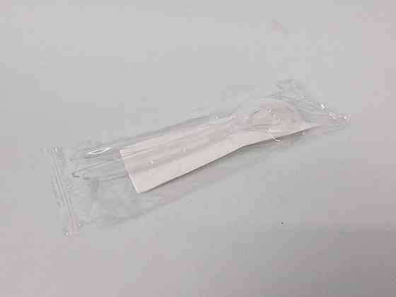 Набір одноразовий столових приборів ПП виделка + підніжка-ложка — казанка (1 пачка) Харків