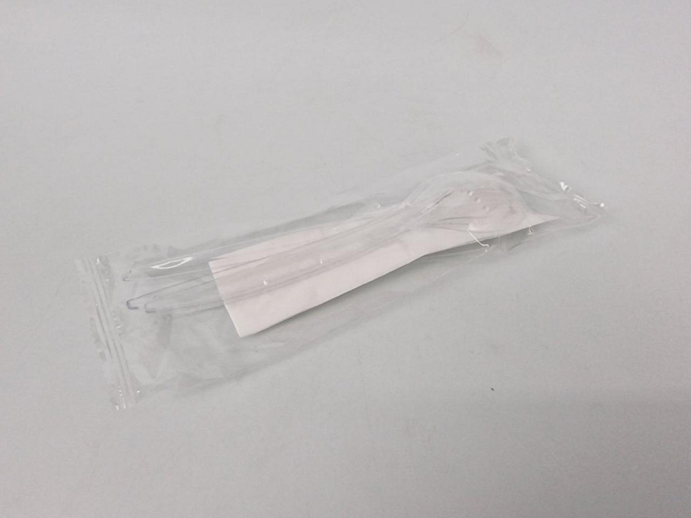 Набір одноразовий столових приборів ПП виделка + підніжка-ложка — казанка (1 пачка) Харків - фото 1