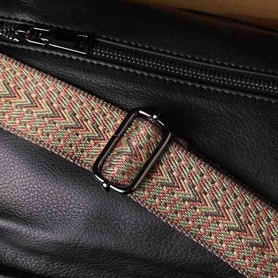 Сумка на плече з натуральної шкіри Vintage 23001 Чорний Київ