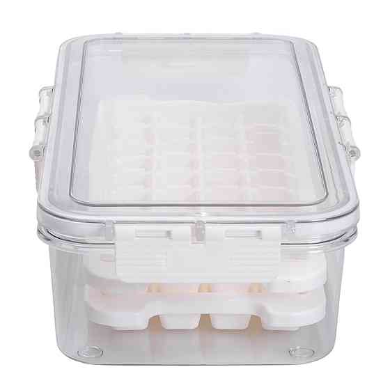 Контейнер для заморозки льоду з кришкою, бежевий Київ