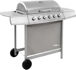 Гриль Zakito Europe Grill Gazowy 6-Palnikowy 102X55X98cm Srebrny Ze3053632 Киев