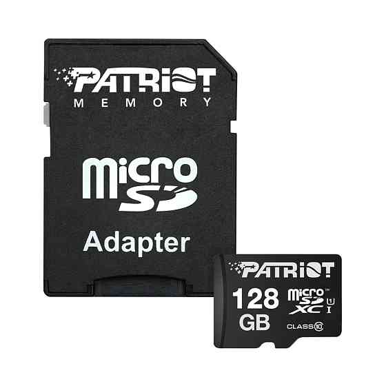 Карта пам`ятi  MicroSDXC 128GB UHS-I Class 10 Patriot LX + SD-adapter (PSF128GMCSDXC10) Київ