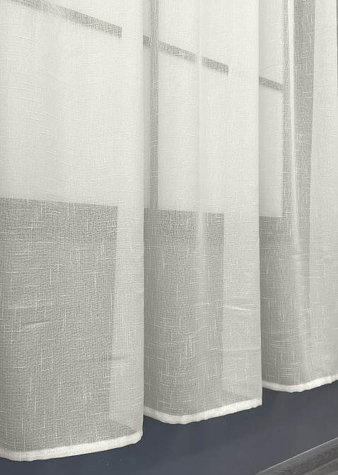 Тюль VR-Textil 876т Лен Бежевый 270х170 см (43-288) Киев - изображение 6
