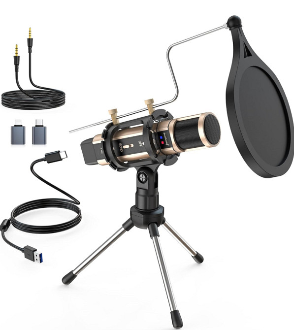 Конденсаторний USB-мікрофон ZealSound K08-U Луцк - изображение 2