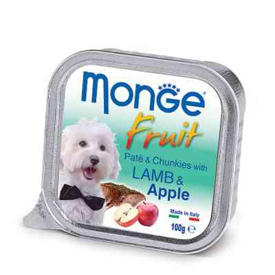 Консерви для собак Monge DOG FRUIT ягня з яблуком 100 г (8009470013222) Вінниця