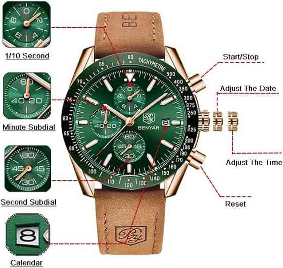 Наручний годинник Benyar BY-5140M Луцьк