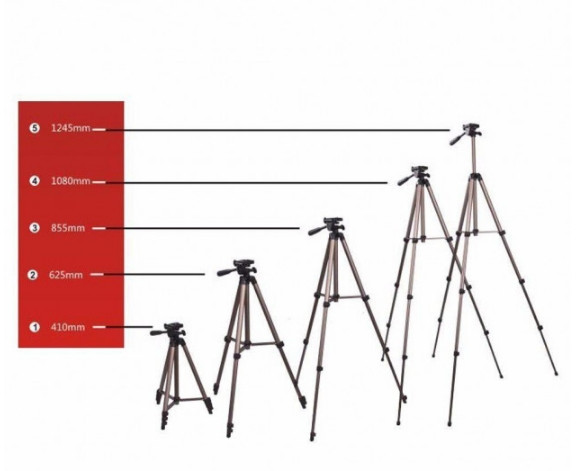 Універсальний штатив-тринога Weifeng WT3130 Трипод Київ - фото 10
