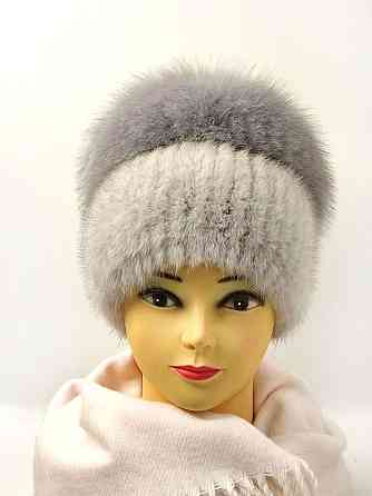 Хутряна жіноча шапка кубанка Ліа Сірий Харків