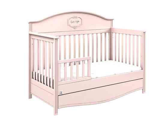 Дитяче ліжечко-трансформер Bellamy Good Night Flamingo 140х70 см + Ящик + Захисний борт + матрац Київ