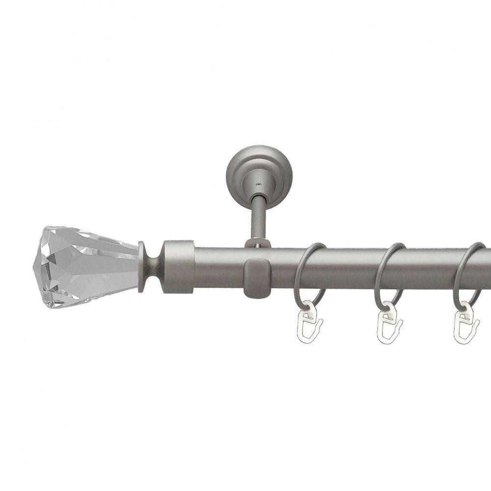 Карниз Orvit Лучетта металевий однорядний відкритий Сатин 25 мм 160 см (00-00010999) Львів - фото 1