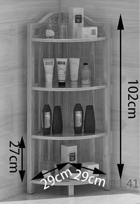 Стеллаж угловой для ванной 