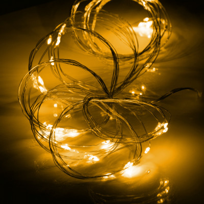 Гірлянда YES! Fun Пучок на мідному дроті 50 LED Тепло-біла 1 м Статична На батарейках (975013) Вінниця - фото 3