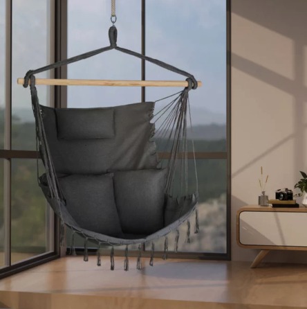 Бразильське крісло - гамак Outtec Boho Sois XXL графітовий Київ