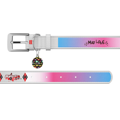 Ошейник для животных WAUDOG Design с QR паспортом "Харли Квинн" S Ш 15 мм Д 26-35 см белый (0015-1002-15) Винница - изображение 3