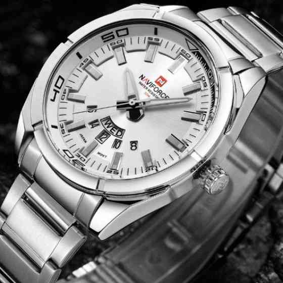 Годинник чоловічий наручний Naviforce Rocket (Сріблястий) Вінниця