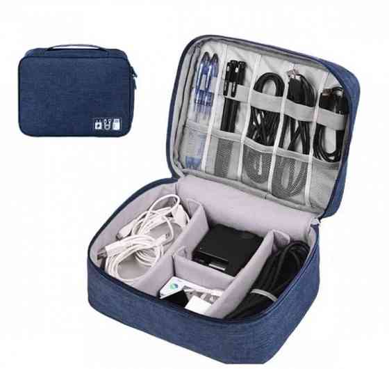 Органайзер-чехол дорожный для проводов и гаджетов с зарядками Винница