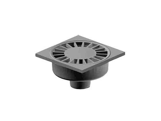 Трап D=50 (15*15 прямой) серый ТМ INSTALPLAST Solmir Киев