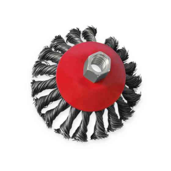 Щітка конусна "болгарка" М14 пучки витого дроту 115мм Мукачево