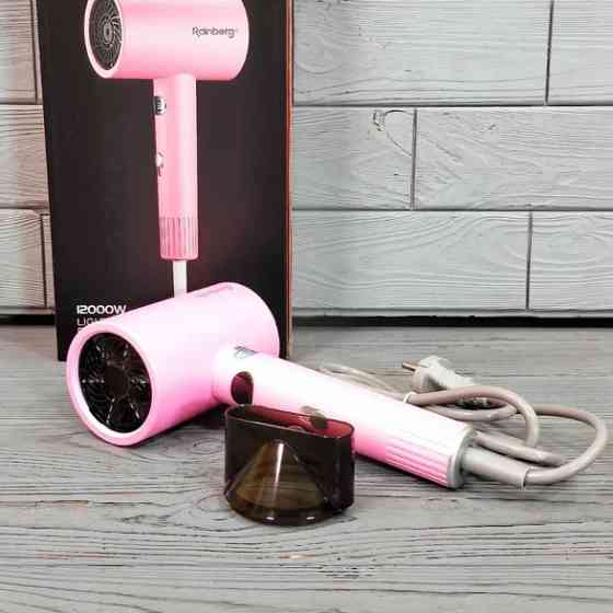 Профессиональный фен для волос с ионизацией Rainberg RB-2253 2000Вт Pink GR-34 Львов